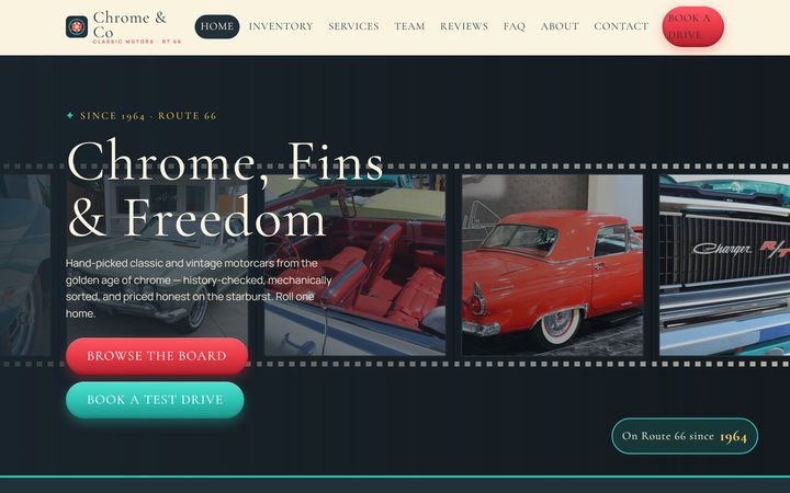 The Chrome & Co front-end