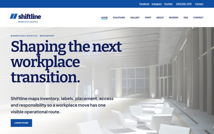 The Workplace Move Planning Bridgeport CT front-end
