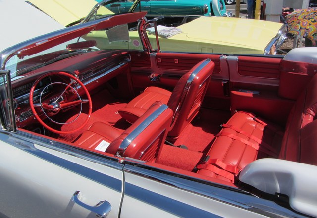 Fin-era Cadillac interior detail