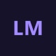 Monogram tile with the initials LM