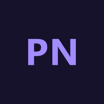 Monogram tile with the initials PN